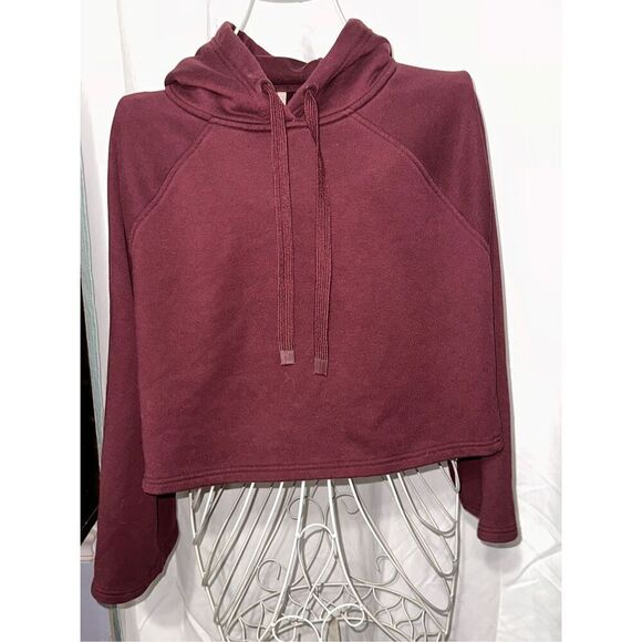 Nice women pullover Athleta Cropped Sweater hoodie size small minor stains on bo - Picture 1 of 6